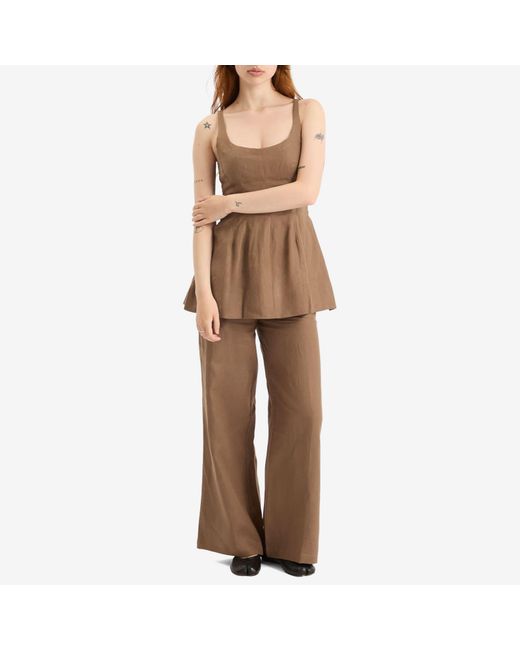 Faithfull The Brand Brown Syna Pants