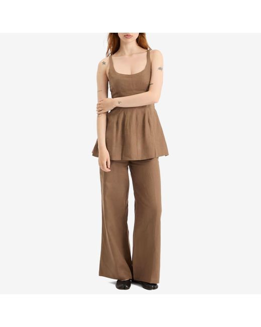Faithfull The Brand Brown Syna Pants