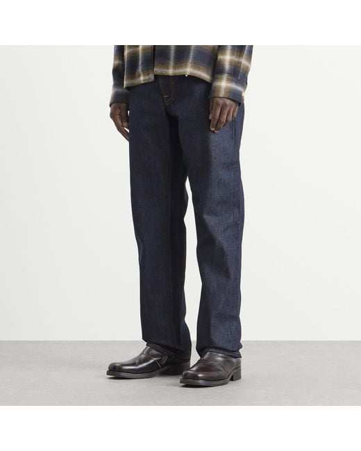 Nudie Jeans Blue Rad Rufus Straight Leg Jeans for men