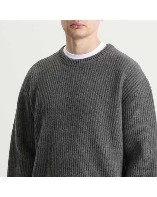 Jil Sander Gray Wool Jumper for men