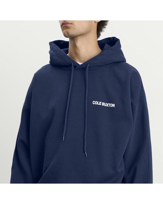 Cole Buxton Blue Cb Sportswear Hoodie for men