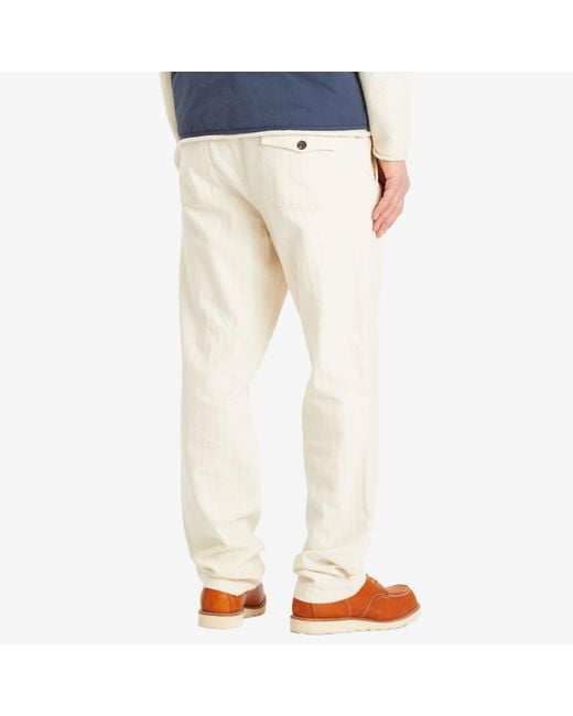 Oliver Spencer White Drawstring Trousers for men