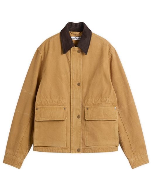 Acne Brown Onuk Canvas Wash Jacket