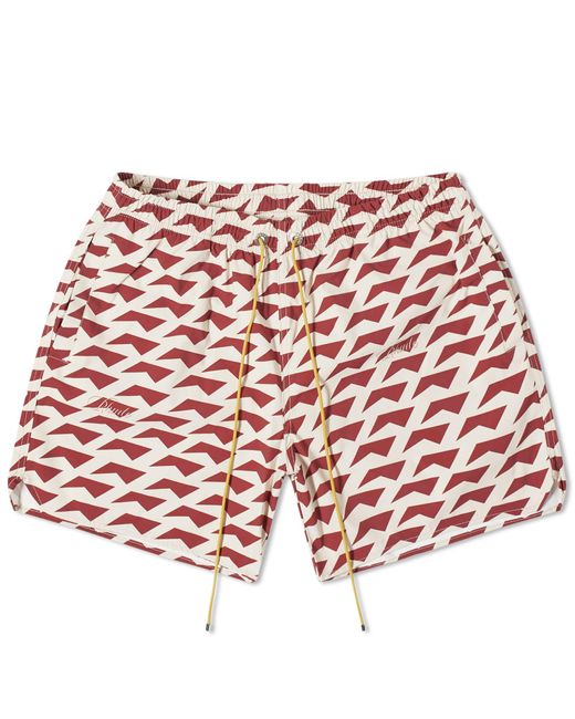 Rhude Red Dolce Vita Swim Shorts for men