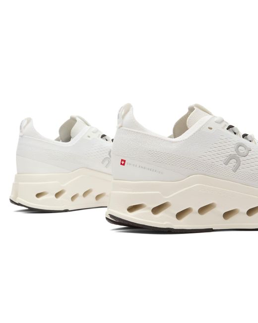 On Shoes White Cloudsurfer Max Sneakers for men