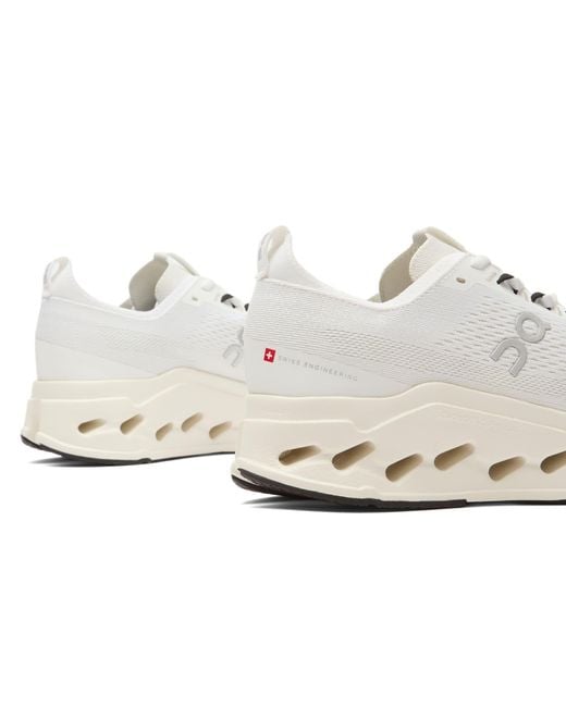 On Shoes White Cloudsurfer Max Sneakers for men