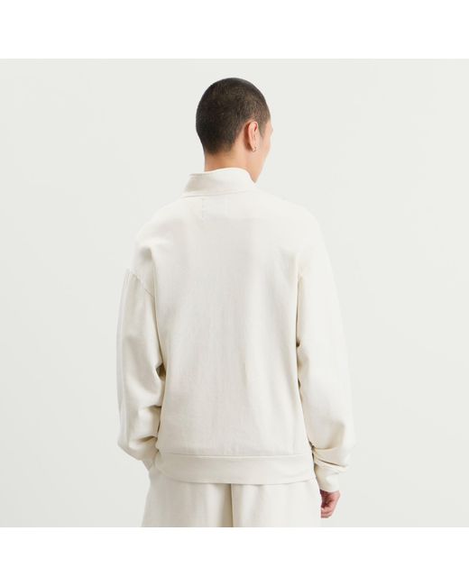 END. White Slice Half Zip Sweat