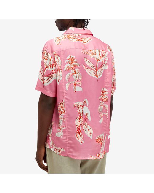 Corridor NYC Pink Floral Vacation Shirt for men