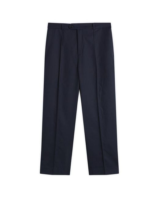 About Blank Blue Everyday Pleated Trouser for men
