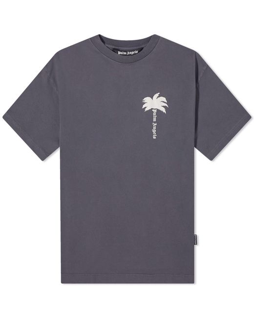 Palm Angels Blue Palm T-Shirt for men