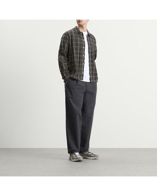 Folk Black Patch Shirt for men