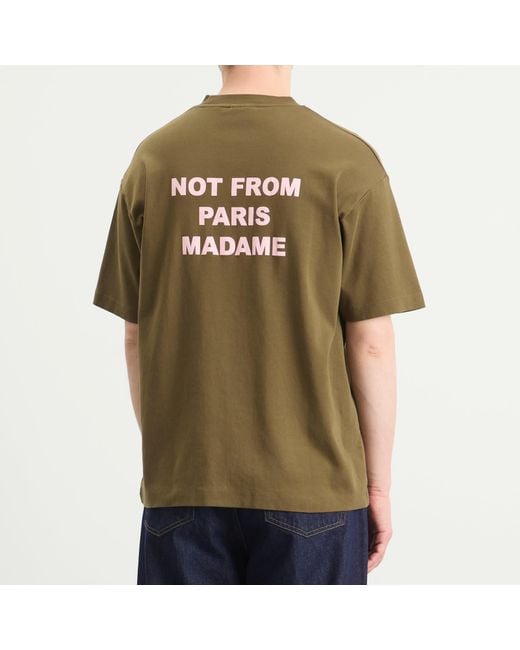 Drole de Monsieur Green Drole De Monsieur Slogan T-Shirt for men