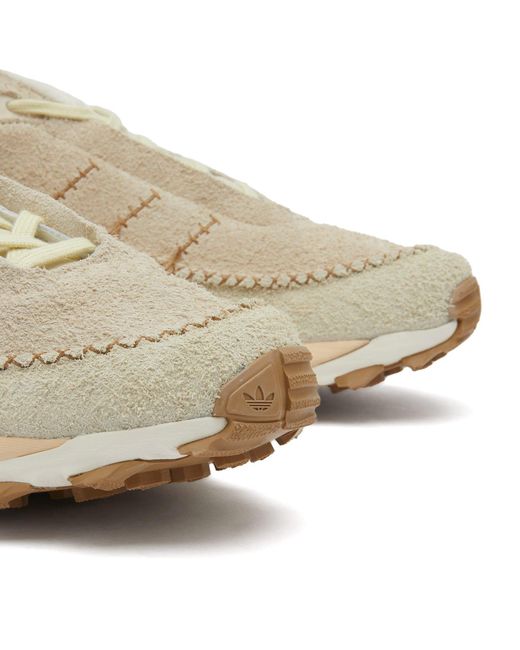 Adidas White End. X Mocaturf 'Flyfishing' Sneakers