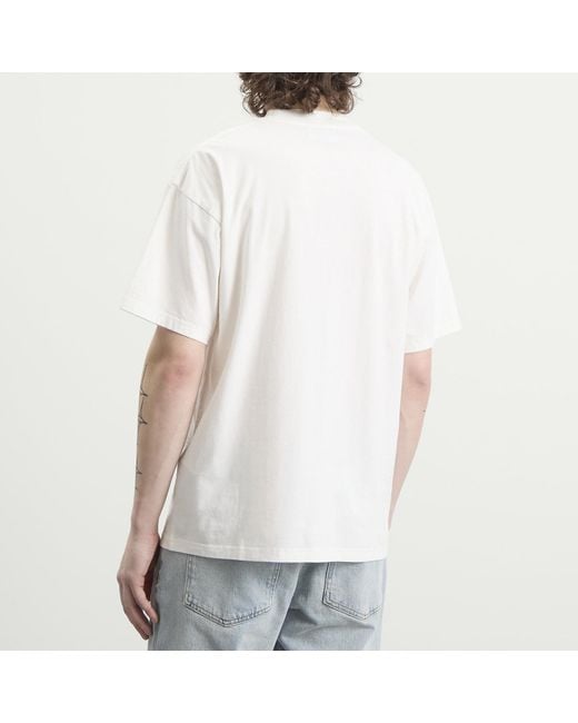 Represent White Western Initial T-Shirt for men