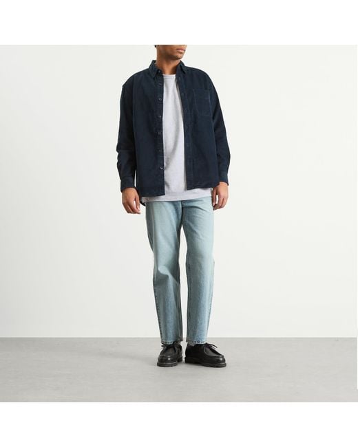 FRIZMWORKS Blue Og Corduroy Shirt for men