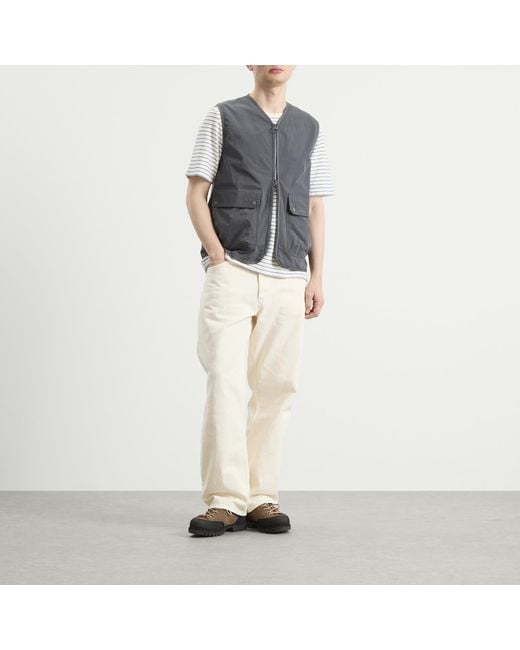 Barbour Gray Re-Engineered Flyweight Gilet for men