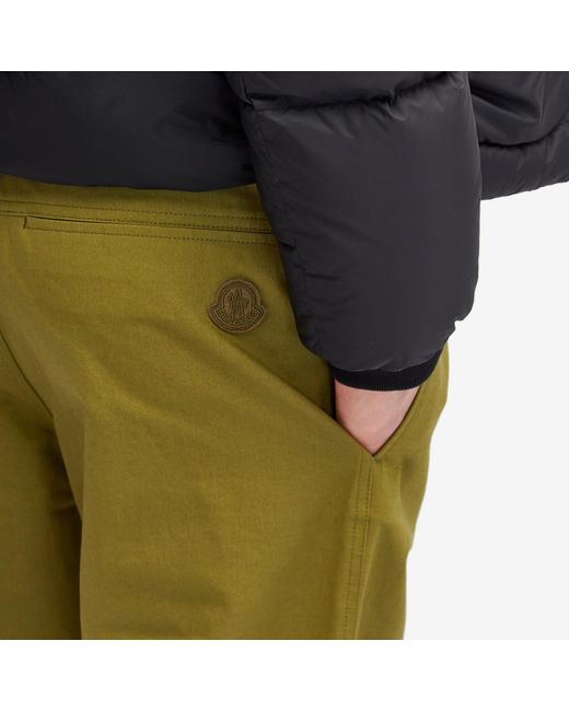 Moncler Green Cotton Drawstring Trouser for men