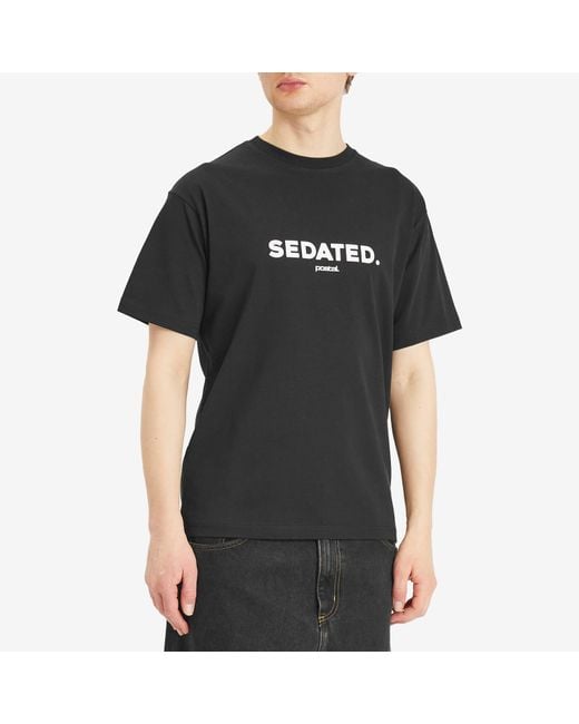 Postalco Black Sedated T-Shirt for men