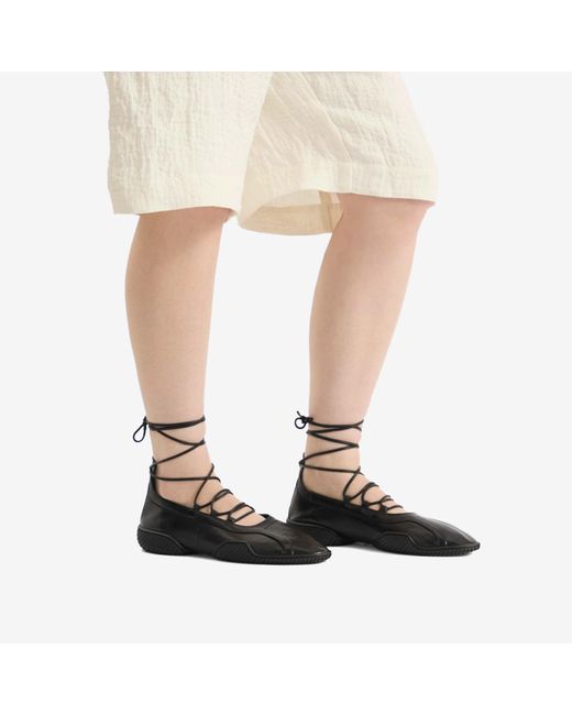 Miista Black Averie Lace Ballerina