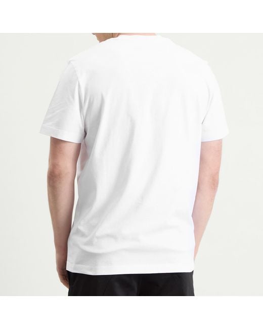Moncler White Short Sleeve 3 Pack Cotton T-Shirts for men