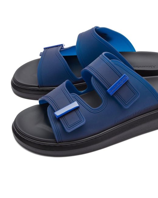 Alexander McQueen Blue Transparent Hybrid Sandal Sneakers for men