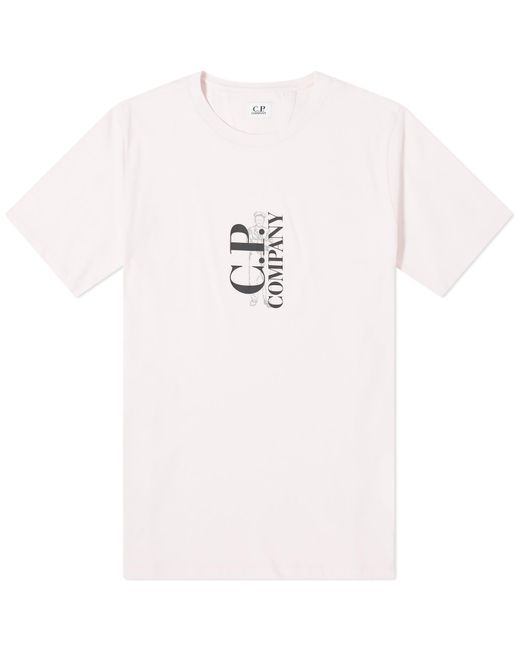 C P Company Pink Sailor Logo T-Shirt for men