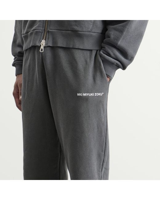 MKI Miyuki-Zoku Gray Uniform Wide Leg Joggers for men