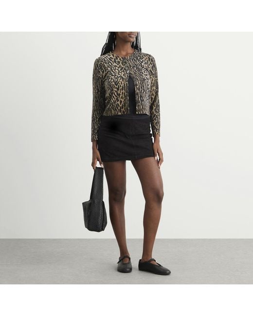 Rixo Black Peony Leopard Jumper
