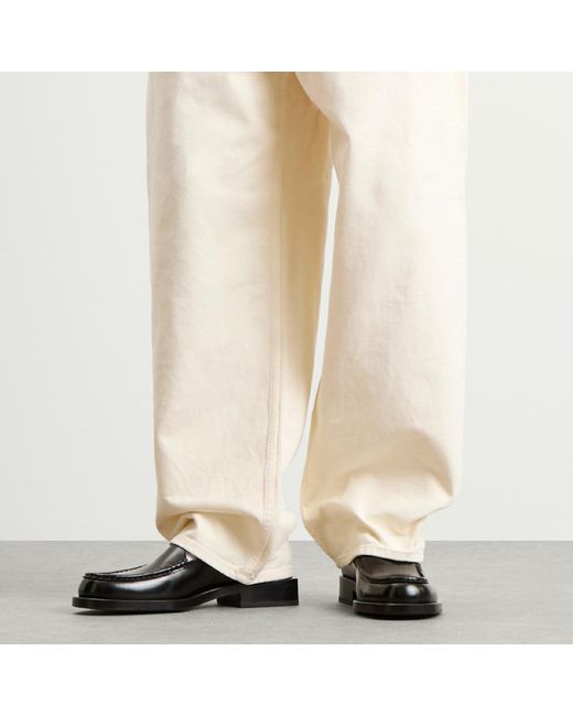Jacquemus Black Leather Loafer for men