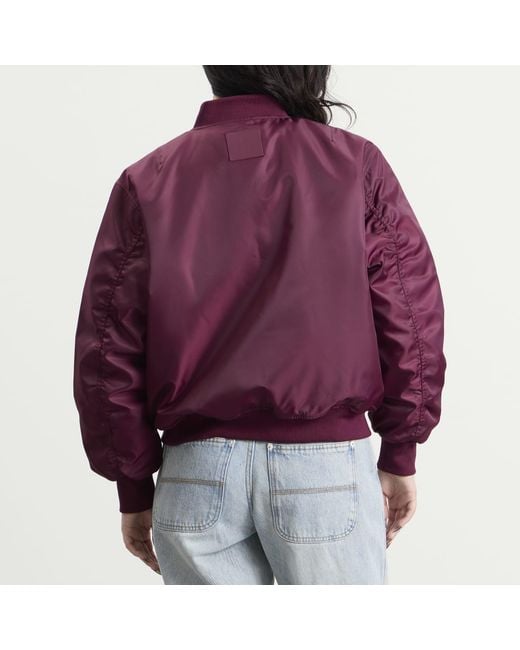 Anine Bing Purple Leon Bomber Jacket