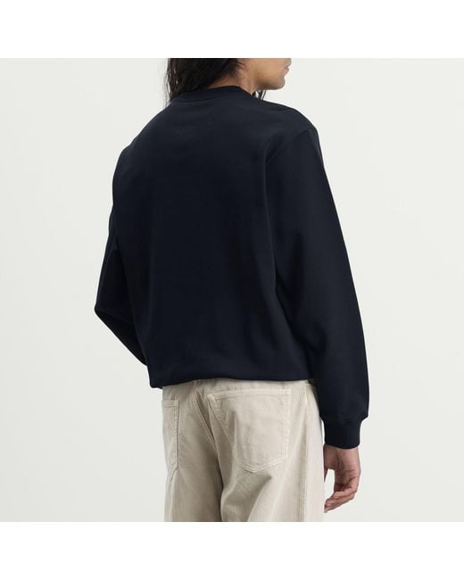 A.P.C. Blue Julien Applique Logo Sweatshirt for men