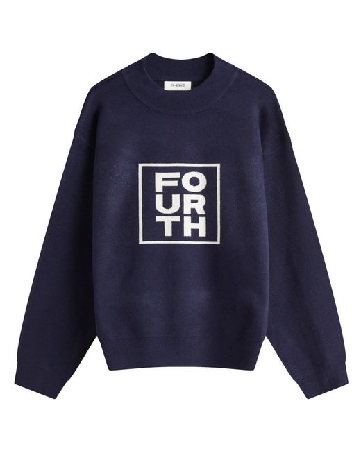 4th & Reckless Blue Valene Knit Jumper