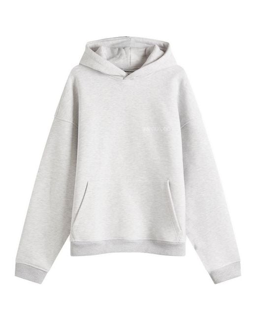 Annie Hood White Logo Hoodie for men