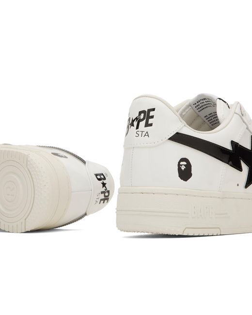 A Bathing Ape White Bape Sta #2 for men