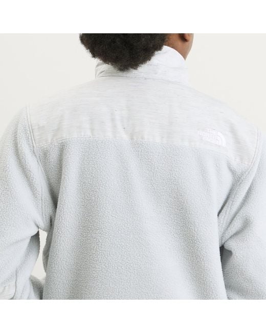 The North Face White Regrind Denali Jacket