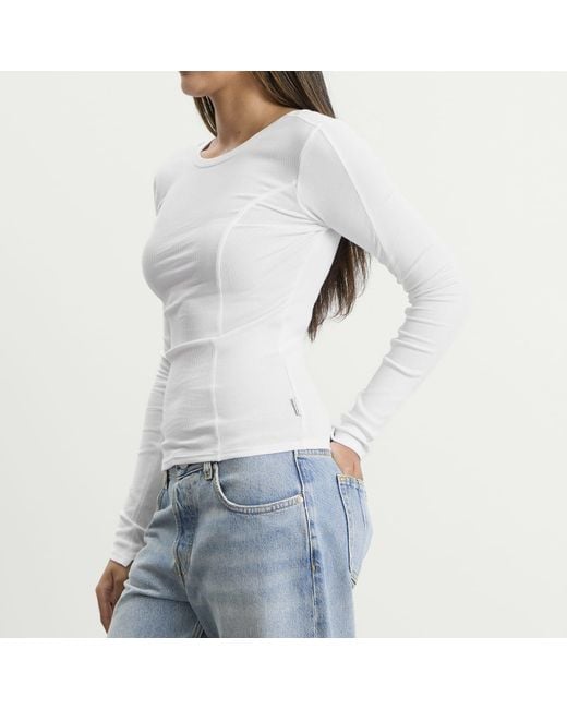 Won Hundred White Irine Long Sleeve Top
