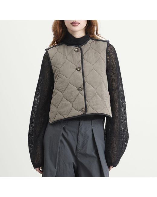 Stel Natural Contrast Quilted Vest