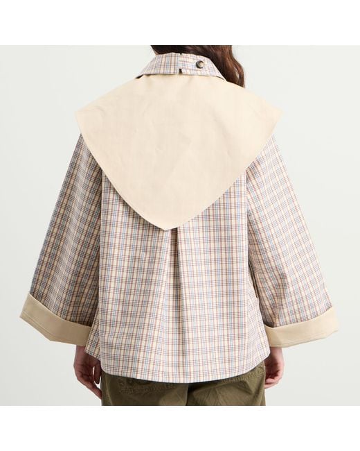 Damson Madder Natural Jerry Reversible Crop Trench Coat