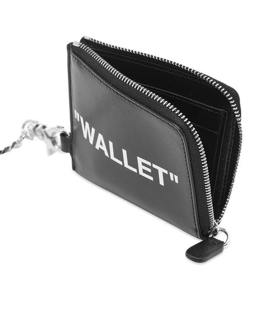 Off-White c/o Virgil Abloh &quot;quote&quot; Chain Wallet in Black for Men - Lyst