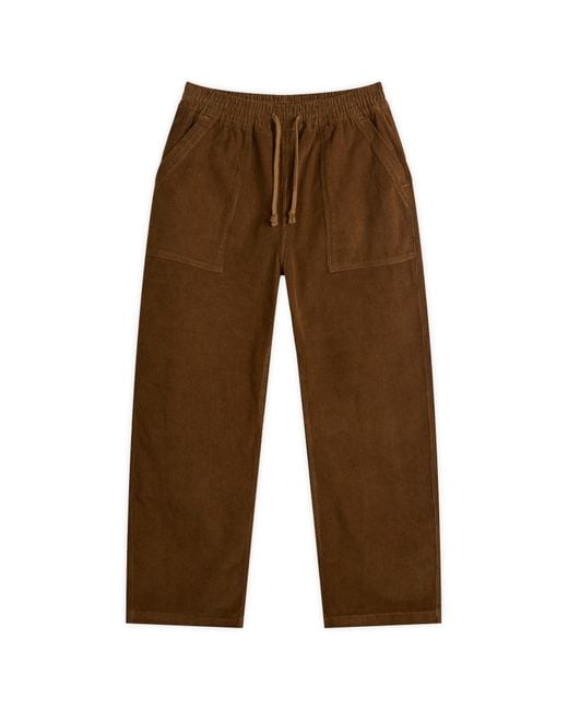 Service Works Brown Corduroy Chef Pants for men