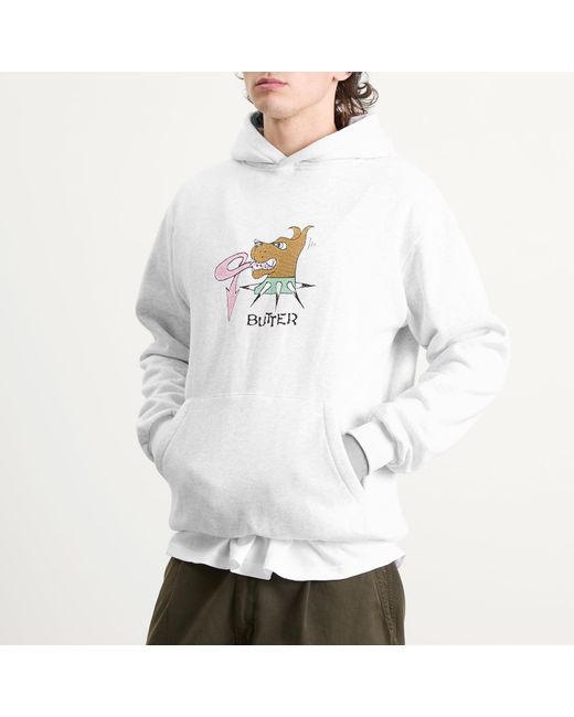 Butter Goods White Canine Hoodie for men