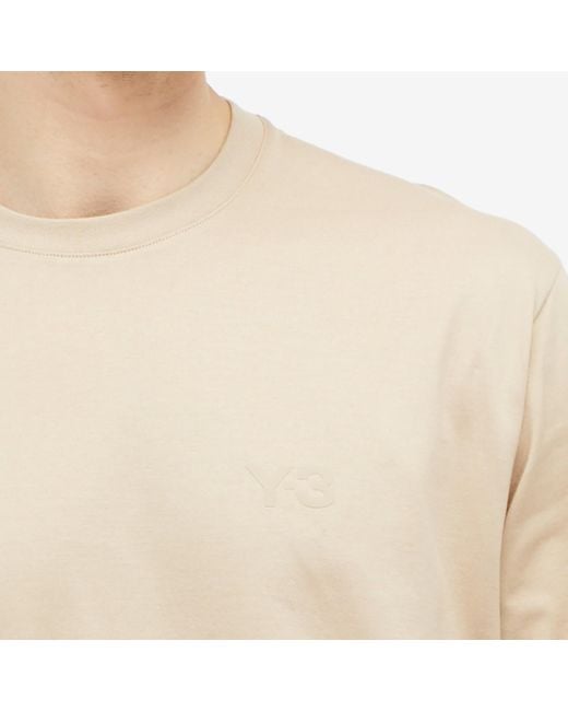 Y-3 Natural Long Sleeve T-Shirt for men