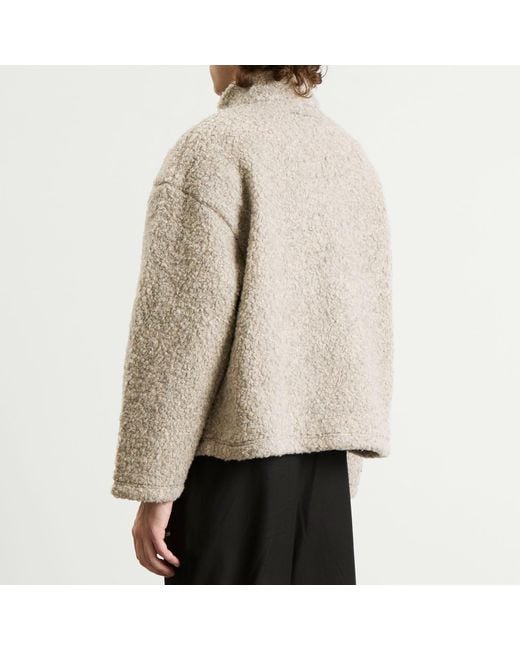 MKI Miyuki-Zoku Natural Wool Fleece Track Jacket for men