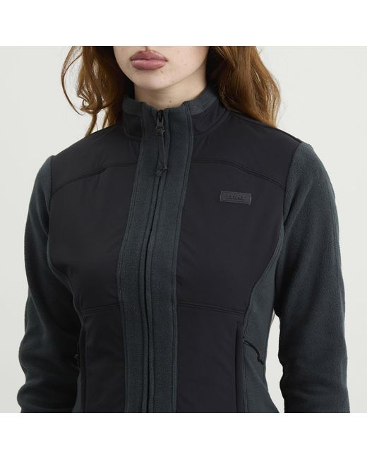 Skims Black Lounge Fleece Zip Up Jacket