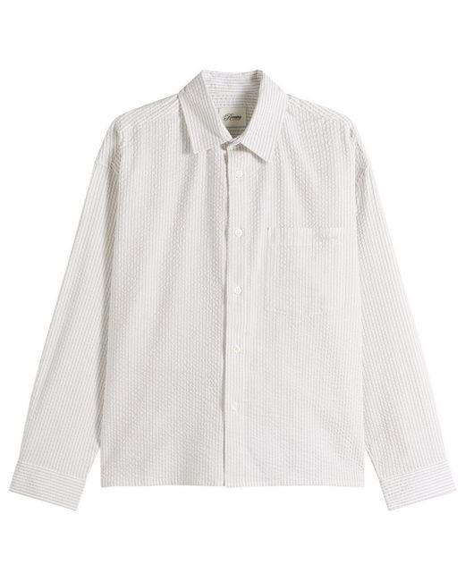 Ronning White End. X Seersucker Shirt for men