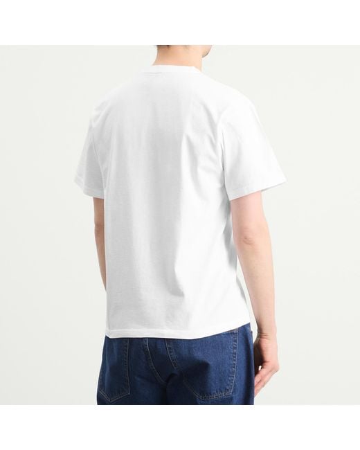 No Problemo White Gradient Logo T-Shirt for men