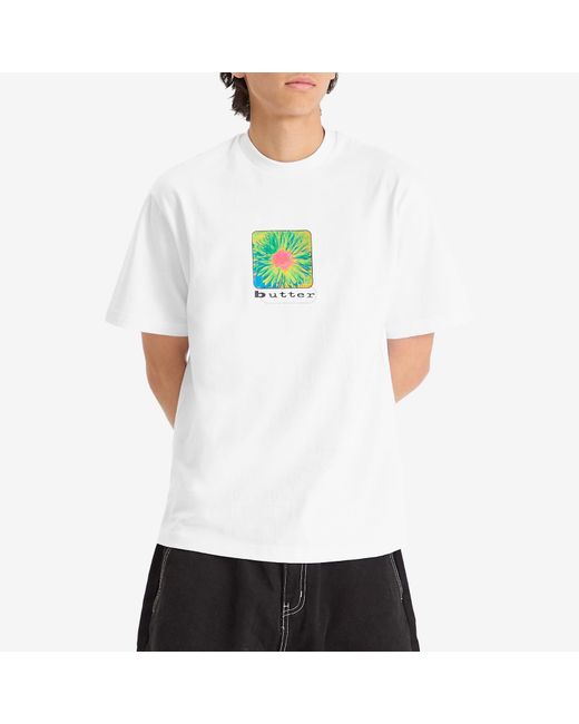 Butter Goods White Daisy T-Shirt for men