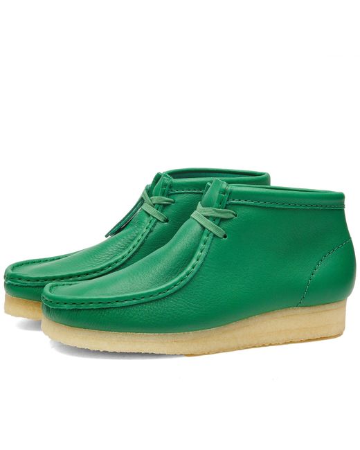 Clarks Green Wallabee Leather Boots
