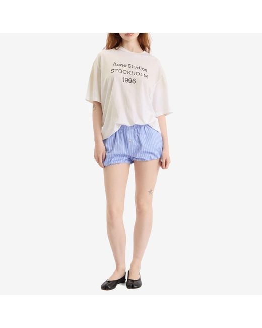 Acne White Exford 1996 T-Shirt