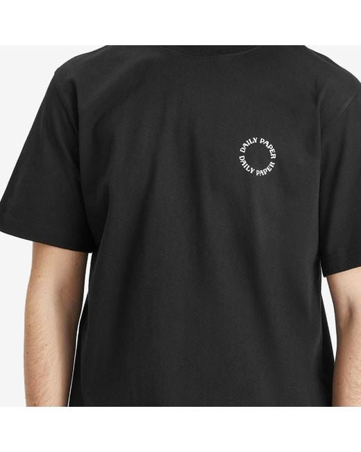 Daily Paper Black Orbit T-Shirt for men